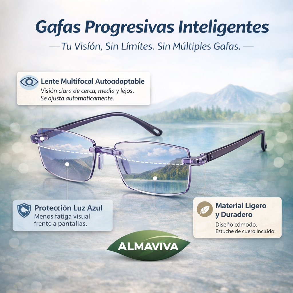 1+1 ZADARMO DNES | Jediné samonastaviteľné inteligentné okuliare ClaryLens™ (ostré videnie na blízko, na strednú vzdialenosť aj do diaľky v jedných okuliaroch) | Ochrana pred modrým svetlom a UV + kožené puzdro ZADARMO | 30-dňová skúšobná lehota