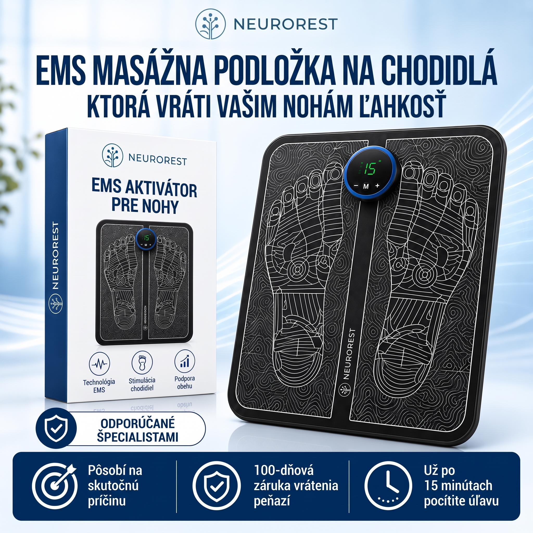 NeuroRest EMS aktivátor pre nohy