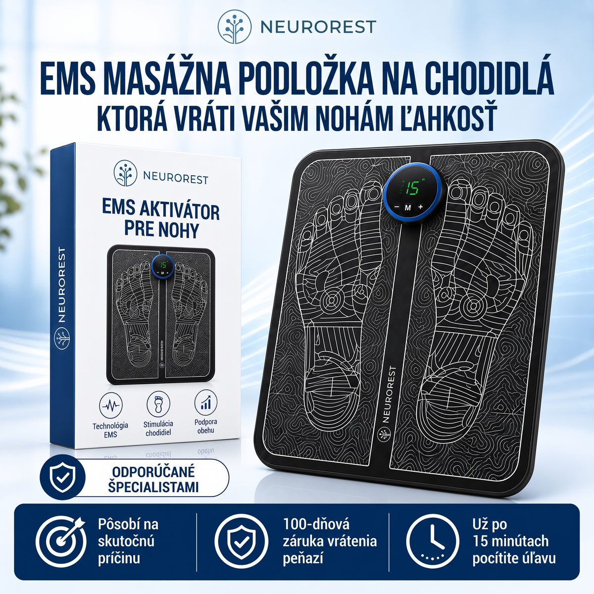 NeuroRest EMS aktivátor pre nohy